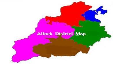 map of Attock District